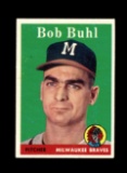 1958 Topps Baseball Card #176 Bob Buhl Milwaukee Braves.