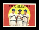 1959 Topps Baseball Card #147 Cubs Clubbers Long-Banks-Moryn.
