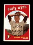 1959 Topps Baseball Card #260 Hall of Famer Early Wynn Chicago White Sox.