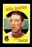 1959 Topps Baseball Card #295 Billy Martin Cleveland Indians.
