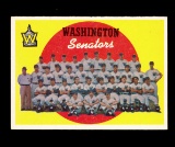 1959 Topps Baseball Card #397 Washinton Senators Team/Checklist 430-495. Un