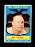 1959 Topps Baseball Card #556 Hall of Famer All Star Nellie Fox Bazooka Car