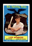 1959 Topps Baseball Card #560 All Star Hall of Famer Luis Aparicio Bazooka