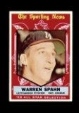 1959 Topps Baseball Card #571 All Star Hall of Famer Warren Spahn Bazooka C