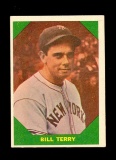 1960 Fleer Greats Baseball Card #52 Hall of Famer William Harol Terry.