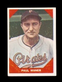1960 Fleer Greats Baseball Card #76 Hall of Famer Paul Glee Waner.