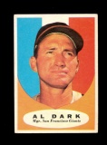 1961 Topps Baseball Card #220 Al Dark San Franscisco Giants.