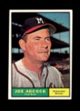 1961 Topps Baseball Card #245 Joe Adcock Milwaukee Braves.