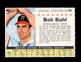 1961 Post Cereal Hand Cut Baseball Card #103 Bob Buhl Milwaukee Braves.