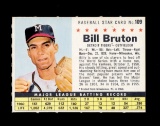 1961 Post Cereal Hand Cut Baseball Card #109 Bill Bruton Detroit Tigers.