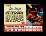 1962 Post Cereal Hand Cut Baseball Card #156 Lee Maye Milwaukee Braves.