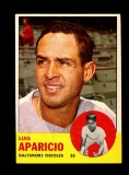 1963 Topps Baseball Card #205 Hall of Famer Luis Aparicio Baltimore Orioles
