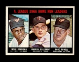 1967 Topps Baseball Card #243 American League 1966 Home Run Leaders; Robins