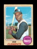 1968 Topps Baseball Card #150 Hall of Famer Bob Clemente Pittsburgh Pirates