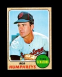 1968 Topps Baseball Card #268 Bob Humphreys Washington Senators.