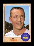 1968 Topps Baseball Card #313 Al Weis New York Mets.