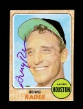 1968 Topps AUTOGRAPHED Baseball Card #332 Doug Rader Houston Astros