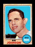 1968 Topps Baseball Card #338 Bob Johnson Cincinnati Reds.