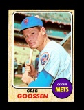 1968 Topps Baseball Card #386 Greg Goossen New York Mets.
