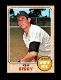 1968 Topps Baseball Card #485 Ken Berry Chicago White Sox.