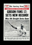 1969 Topps Baseball Card #162 World Series Game 1 (Gibson).