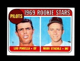 1969 Topps Baseball Card #394 Pilots Rookie Stars; Piniella-Staehle.
