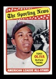 1969 Topps Baseball Card #427 All Star Tony Oliva Minnesota Twins.