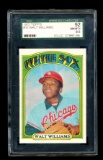 1972 Topps Baseball Card #15 Walt Williams Chicago Cubs. SGC Certified NM/M