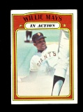 1972 Topps Baseball Card #50 Hall of Famer Willie Mays New York Giants.