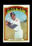 1972 Topps Baseball Card #299 Hall of Famer Hank Aaron Atlanta Braves.