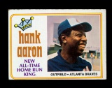 1974 Topps Baseball Card #1 Hall of Famer Hank Aaron Atlanta Braves.