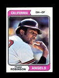 1974 Topps Baseball Card #55 Hall of Famer Frank Robinson California Angels