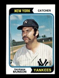 1974 Topps Baseball Card #340 Thurman Munson New York Yankees.