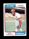 1974 Topps Baseball Card #350 Hall of Famer Bob Gibson St Louis Cardinals.