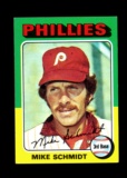 1975 Topps Baseball Card #70 Hall of Famer Mike Schmidt Philadelphia Philli
