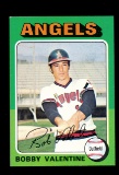 1975 Topps Baseball Card #215 Bobby Valentine California Angels Blank Back