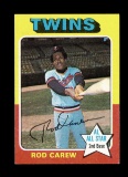 1975 Topps Baseball Card #600 Hall of Famer Rod Carew Minnesota Twins.