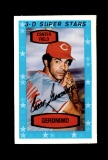 1975 Kelloggs 3-D Baseball Card #50 Cesar Geronimo Cincinnati Reds
