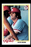 1978 Topps Baseball Card #20 Pete Rose Cincinnati Reds.