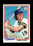 1978 Topps Baseball Card #173 Hall of Famer Robin Yount Milwaukee Brewers.