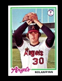 1978 Topps Baseball Card #400 Hall of Famer Nolan Ryan California Angels.