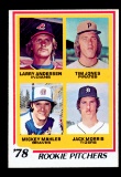 1978 Topps ROOKIE Baseball Card #703 Rookie Pitchers: Anderson-Jones-Mahler