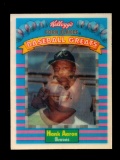 1991 Kelloggs Corn Flakes Baseball Greats 3-D Card #2 Hall of Famer Hank Aa