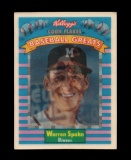 1991 Kelloggs Corn Flakes Baseball Greats 3-D Card #12 Hall of Famer Warren