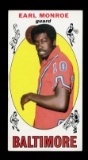 1969 Topps Basketball Card # Hall of Famer Earl Monroe Baltimore Bullets .