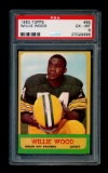 1963 Topps ROOKIE Football Card #95 Rookie Hall of Famers Willie Wood Green