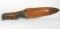 Post WWII Kutmaster (Utica) M-3 Fixed Blade Knife For Civilian Market. Etch