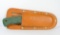 Schrade + USA 141 Old Timer Fixed Blade Knife. Green Rubber Handles with 4-