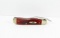 2000 Case xx  61953 L SS Russ Lock Jack Knife. Great Red Bone Scales & Case