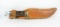 Pre 1978 Western Boulder CO. W39 Hunting Knife with Leather Sheath. 9